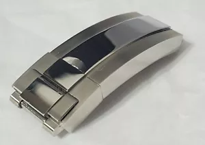 904L FIBBIA FIBBIA DI SICUREZZA A SCORRIMENTO SCORREVOLE GUIDA PER ROLEX GMT DAYTONA 16mm - Foto 1 di 12