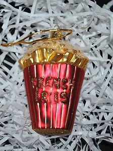 NUOVO SUR la TAVOLO PATATINE FRITTE vetro soffiato ornamento Natale Polonia - Foto 1 di 2