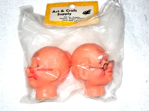 Cabezas de muñeca Abuelo y Abuela 2 3/4" -A * - Imagen 1 de 3