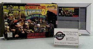 Authentic Donkey Kong Country 2: Diddy's Quest (SNES, 1995) Cleaned and Tested - Picture 1 of 18
