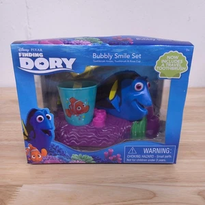 Finding Dory Bubbly Smile Set Toothbrush Holder & Rinse Cup Disney Nemo Kids - Picture 1 of 2
