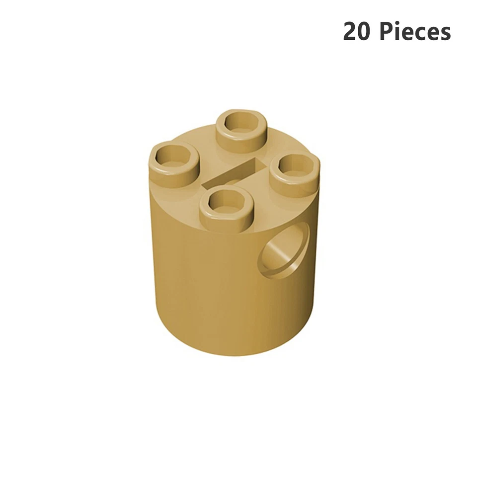 30361 Brick Round 2x2x2 Robot Body Tan Bricks, Pieces & Parts 100% Compatible - Image 1 of 4