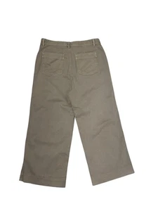 Pantalones cortos para mujer Gap tiro alto pierna ancha talla 14 marrón tostado ropa de trabajo informal - Imagen 1 de 4