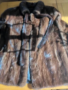Continental Furs Genuine Vintage Real Mink Fur Coat - Picture 1 of 6