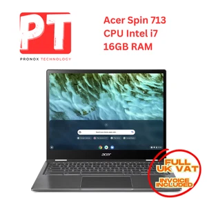 Chromebook i7 10th gen touchscreen Acer Spin 713 up to 4.9GHz 2 in 1 - Picture 1 of 11