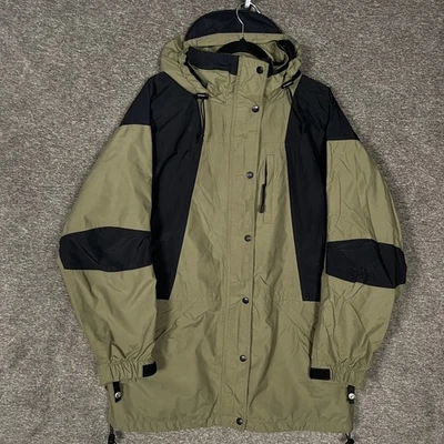 REI Gore-Tex Womens 3 in 1 Jacket Size 14 Olive Green Black Raincoat Goose Down - Image 1 of 4