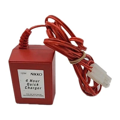 NIKKO 1294 4 Hour Quick Charge R/C Red Battery Charger 1294 NiCad Replacement  - Image 1 of 4