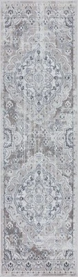 2x3 Gray Faded Shaded Gradient Medallions Circles NEX1300 - Aprx 2' x 2' 11" - Image 1 of 2