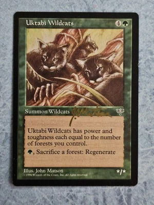 Uktabi Wildcats - Mirage - Magic the Gathering - Signed - John Matson - Image 1 of 2