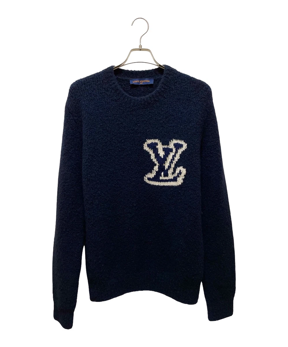Louis Vuitton Blue Crew Neck Sweaters for Men for sale | eBay