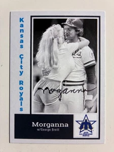 MORGANNA Autogramm KISSING BANDIT '79 All-Star GEORGE BRETT Custom Karte signed - Bild 1 von 2