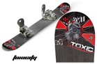 Snowboard Tip Decal Graphics sticker fits Burton,Capita,K2,GNU,LIB - TOXIC RED