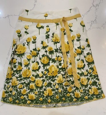 Speechless Women's Skirt Size 7 A-Line Knee Length Floral Yellow Green Dressy - Image 1 of 4