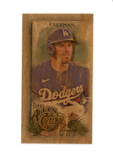 FREDDIE FREEMAN 2022 Topps Allen & Ginter Mini Wood 1/1 1 of 1 SP A&G Card #368