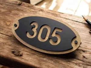 Door Sign House Numbers Laser Cut Custom House Numbers Address Plaques 3d - Picture 1 of 9
