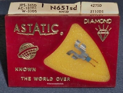 Astatic N651sd or N644sdSTYLUS NEEDLE 754-DS13 for MAGNAVOX Shure MI-44 - Image 1 of 2