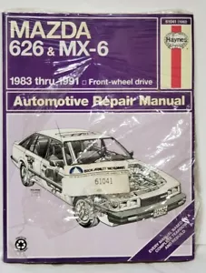Manual de reparación automotriz Haynes 61041 Mazda 626 y MX-6 1983 a 1991 tracción delantera nuevo en paquete - Imagen 1 de 8