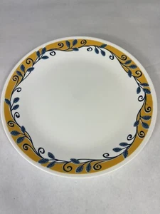 Corelle Corning Casa Flora Piatto 10-1/4”Floreale Blu Giallo Ottimo - Foto 1 di 3