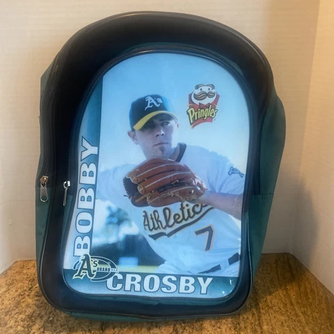A’s Brand USA Black & Green Oakland A’s Bobby Crosby Youth Backpack Bag SGA New Cover