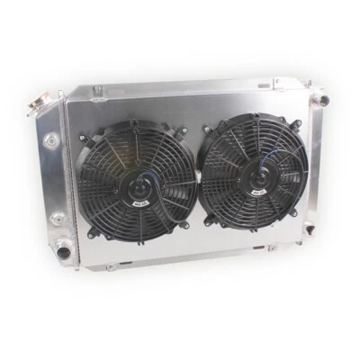 Cubierta de ventilador de radiador de aluminio de 3 filas para 79-93 Ford Mustang Foxbody / Thunderbird Foto 1 de 4