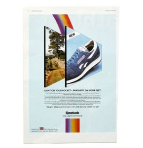 Vintage 1984 80s Reebok Phase One sneakers poster print ad advertising kicks OG - Picture 1 of 5