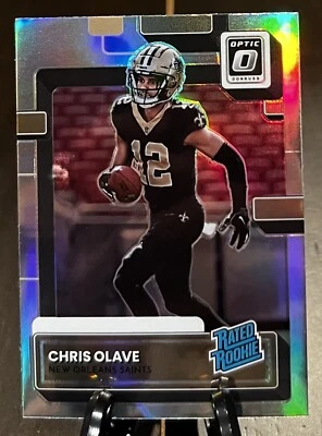 2022 Optic #P-309 Chris Olave RC Rated Rookies Holo Prizm New Orleans Saints - Image 1 of 2
