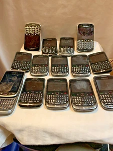 Lot of 14 Vintage Blackberry Phones Untested As box 1 - Picture 1 of 5