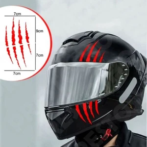 Adesivo Casco Moto Artigli Graffi Scooter Adesivi Stickers Decal Prespaziato - Foto 1 di 2