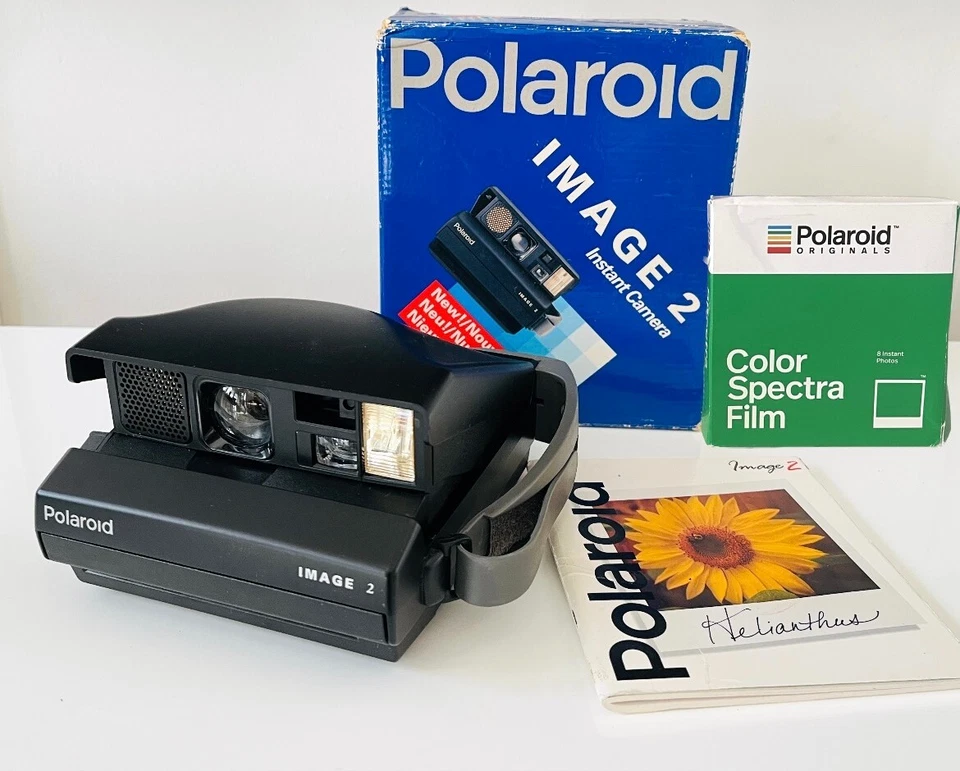 Polaroid Image 2 con PELLICOLE (10 foto) Instant Camera boxed, manual CARTRIDGE - Immagine 1 di 4