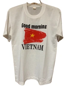 GOOD MORNING VIETNAM M UNISEX SHORT SLEEVE LIGHTWEIGHT COTTON TEE SHIRT MEDIUM - Picture 1 of 3