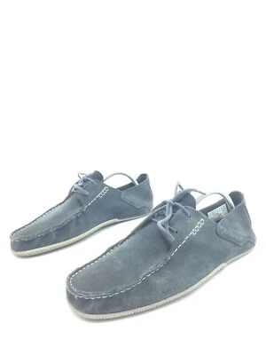 Timberland Clide Hill Mocasines De Cuero Azul Para Hombres T.45,5 US.11,5 UK.11 - Imagen 1 de 4