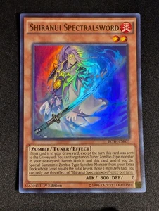 Yugioh Shiranui Spada Spettrale BOSH-EN031 1° Edizione Ultra Rara NM - Foto 1 di 1