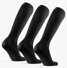 DANISH ENDURANCE Knee-High 3packBamboo  Socks Over The Calf, Soft Size 3-5 Black