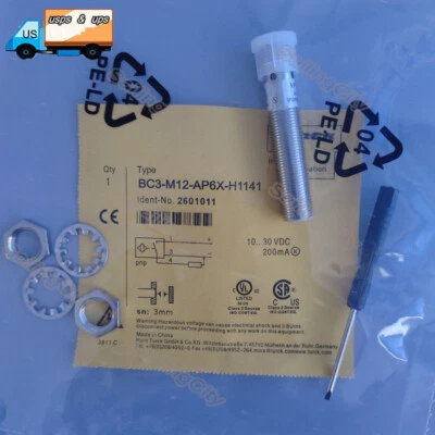 For Turck BC3-M12-AP6X-H1141 2601011 Capacitive Sensor BC3M12AP6XH1141 10-30VDC - Image 1 of 4