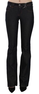GALLIANO Jeans Blue Mid Waist Flared Denim Casual Trouser Pants s. W26 RRP $500 - Picture 1 of 8