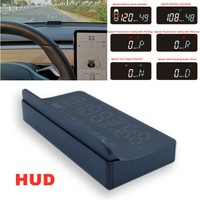 Car HUD Head Up Display Digital Speedometer Warning System Fit For Tesla Model3