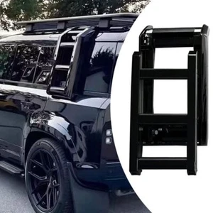 Glossy Black Side Window Step Ladder Fits for Defender 90 110 130 2020-2025 - Picture 1 of 10