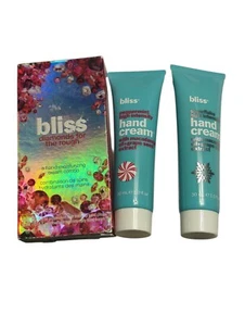 Bliss Diamonds For The Rough Snowflake & Peppermint Hand Cream Combo 1oz Each - Picture 1 of 3