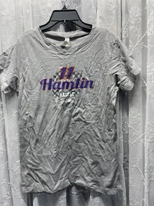 Hamlin #11 NASCAR Gray T-Shirt Size Medium Unisex OURAY SPORTS WEAR SKU A12 - Picture 1 of 6