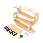 Wooden Car Ramp Racer Toy 4 Layers Car Rail Mini Toddler Cars Play Set Toys Doll