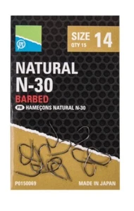 Preston Innovations Natural N30 N-30 Hooks - All Sizes Available - Picture 1 of 1