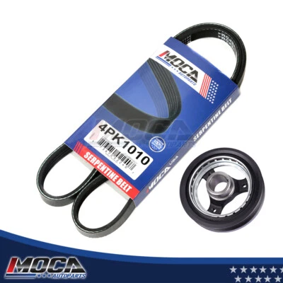 Kit de equilibrador armónico y correa serpentina para Honda Civic 2001-2005 1,7 L SOHC Foto 1 de 4