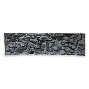 3D Aquarium Strukturwand grau 200x60 cm Terrarien Felsnachbildung Rückwand - Bild 1 von 9