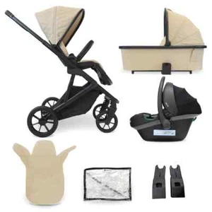 My Babiie MB500 3-in-1 Travel System with i-Size Car Seat - Almond - Picture 1 of 9