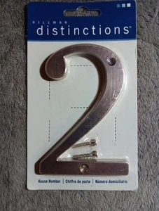 Distinctions #2 Hillman 843322  4"  Address Number Brushed Nickel - Picture 1 of 3