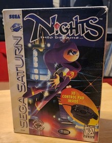 Nights Into Dreams... (Sega Saturn, 1996) Complete In Box , 3D Controller CIB!