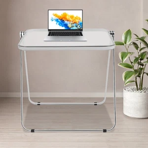 Klar Klapptisch Tragbar Home Office Klein Computertisch Indoor Beistelltisch - Bild 1 von 14