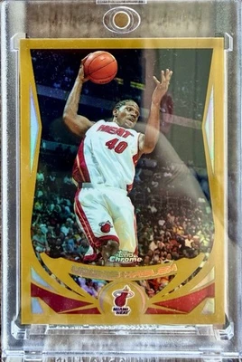 Udonis Haslem Topps 2004 cromo/99 refractor de oro segundo año Miami Heat Legend 🔥 Foto 1 de 2
