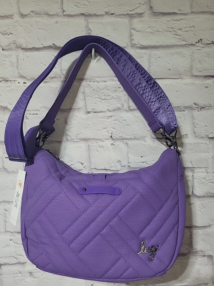Nuevo Bolso Bandolera Lug Harmony Mate Luxe VL en Púrpura Amatista 2 Correas Foto 1 de 4