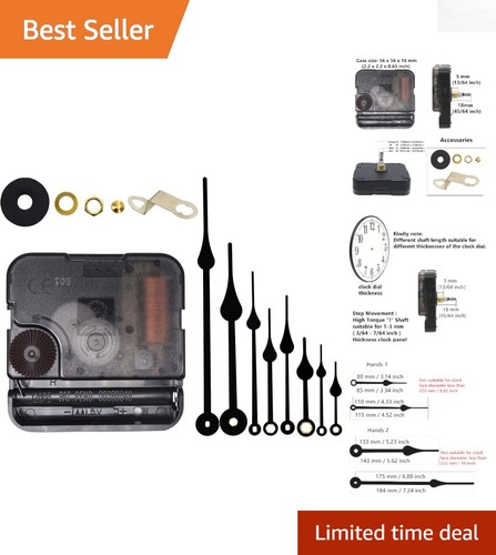 6168 Quartz Clock Movement Mechanism Kit DIY Wall Clock Repair Tool ...
